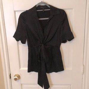 BCBG MAXAZRIA black silk blouse
